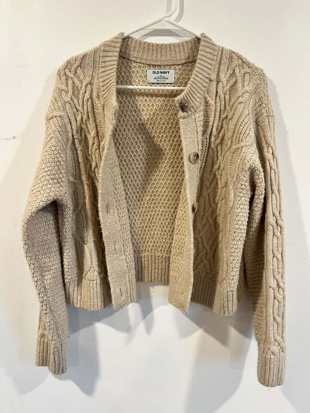 Cable-Knit Cardigan Sweater - Picture 2 of 3